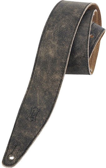 Levys M317BLZ Ledergurte für Gitarren Schwarz