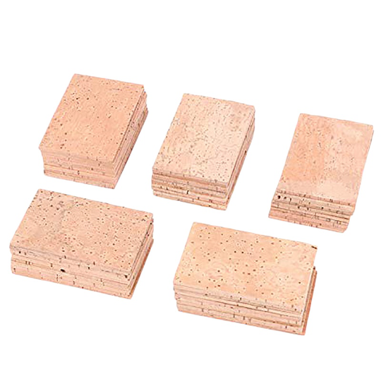 50Pcs Saxofoon Kurken Sopraan/Tenor/ Alto Natuurlijke Sax Neck Cork Saxofoon Onderdelen Muziekinstrument Accessoires 61*39*2 Mm