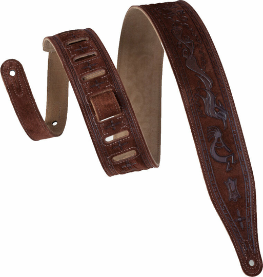 Levys MS17T03 Ledergurte für Gitarren Brown