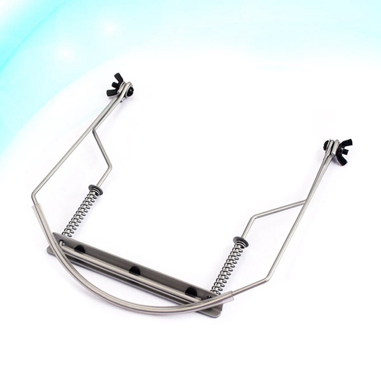 10 Holes Harmonica Hals Houder Metalen Frame Harp Rack Harmonica Model Mond Accessoire (Groen)