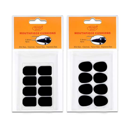 8 pcs * 2 Treble/Alt/Tenor Sax Klarinet Mondstuk Patches Pads Kussens 0.5mm 0.8mm