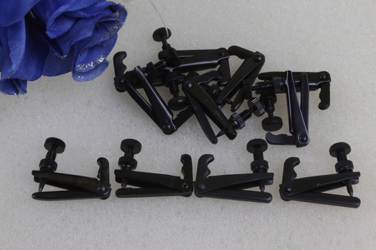 20 stks Viool fijnstemmers Viool Onderdelen Fiddle Tuner black 4/4 & 3/4 #725