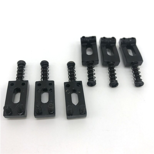 6 Stuks Silver Tremolo Gitaar Brug Zadels Professionele Gitaar Vervanging Tool Kit Voor Elektrische Gitaar Accessoires Onderdelen Gereedschappen