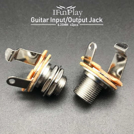 2 pcs Switchcraft 1/4 6.35mm 2-Dirigent Mono Guitarra Input Output Jack Gitaar Onderdelen & Accessoires