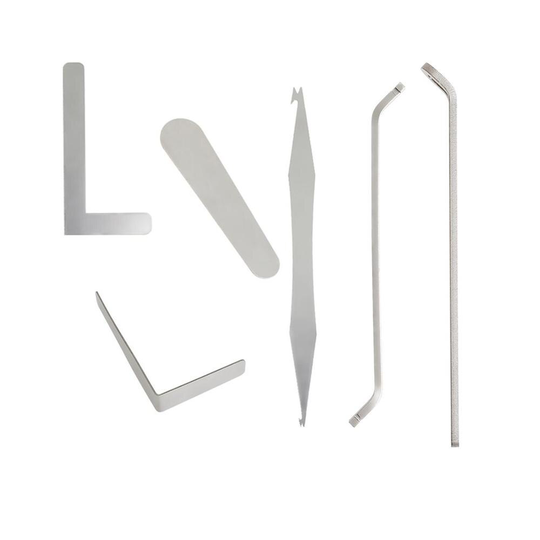 Saxofoon Reparatie 6 Stuk Inclusief Lente Haak Geluid Gat Reparatie E Tang Tone Cover Tuning Trimmen Gereedschap