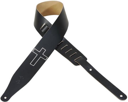 Levys M17CHC Ledergurte für Gitarren Schwarz
