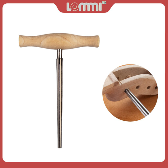 Lommi 4/4 3/4 Viool Altviool Peg Hole Ruimer 1:30 Taper Houten Handvat Voor Viool Luthier Tool Onderdelen Viool Hals Peg gat Reparatie