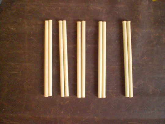 10 stks Viool Geluid Post 6.2mm * 13 cm sparren post
