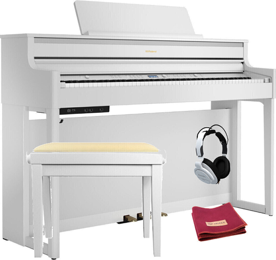 Roland HP 704 SET Matte White Digital Piano