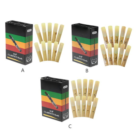 10 stks/set Bb Klarinet Traditionele Bamboe Riet Sterkte 2.0/2.5/3.0 Instrument Onderdelen Voor Saxofoon