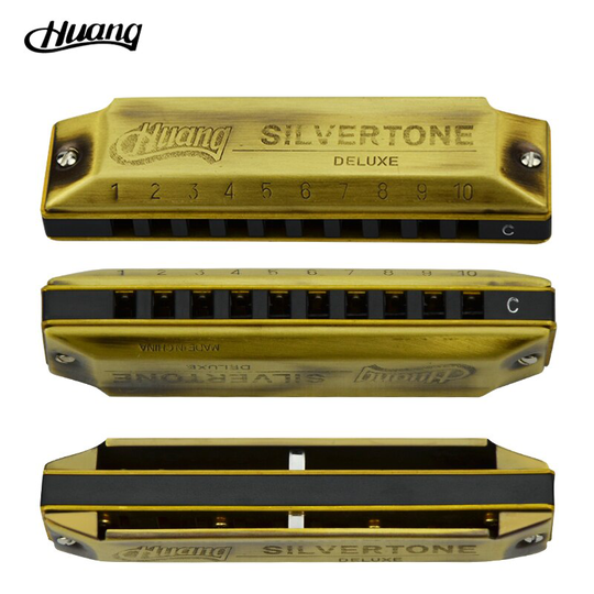 Blues Harmonica 10 Holes Harmonica Harpa Diatonische Sleutel van C Huang Armonica Voor Beginners Instrumento Musical Blauw Harmonica C