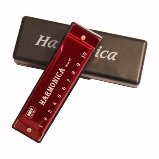Harmonica 10 Holes Harp 20 C Tone Diatonische Harp Sleutel Blues Mond Muziek Jazz Zintuig Vroege Baby Training Band C Harp Educ Q4W4