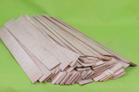 12 st 4/4 3/4 Viool Side Vel Gevlamd esdoorn Viool Accessoire Europese Tone hout