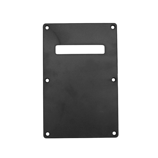 Single Ply Achterplaat Achter Tremolo Cover Geen Schroeven voor Elektrische Gitaar Zwart KI-5U87