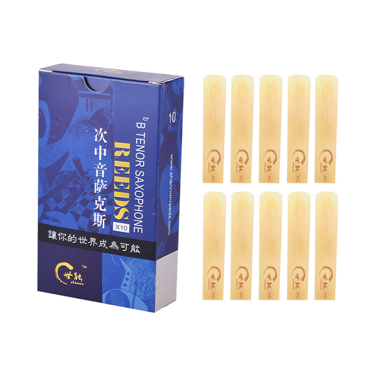 10 Stks/doos Saxofoon Rieten Klassieke Bb Tenor Saxofoon Sax Rieten Sterkte 2.0/2.5/3.0 Voor Beginners Houtblazers onderdelen