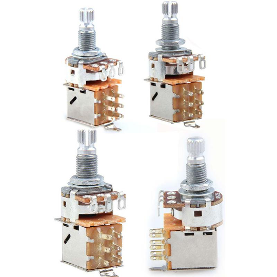 Gitaar Pickup A500K B500K A250K B250K Push Pull Guitar Controle Pot Potentiometer Voor Elektrische Gitaar Bas Instrument Accessoires