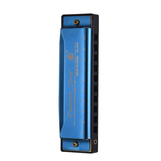 10 Gaten Sleutel Van C Diatonische Harmonica Mouthorgan Met Abs Riet Spiegel Oppervlak