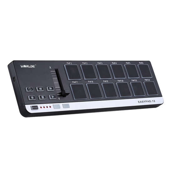 EasyPad.12 Draagbare Mini USB 12 Drum Pad MIDI Controller 4 Banken voor Verschillende Instellingen