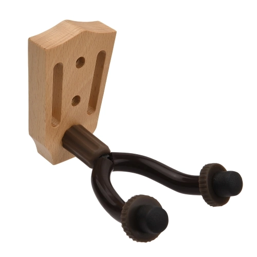 Wandhalterung für Buchenholzgitter Wandhalterung mit Eisenstangen für elektrische Akustikgitarren Bass Violine Mandoline Ukulele