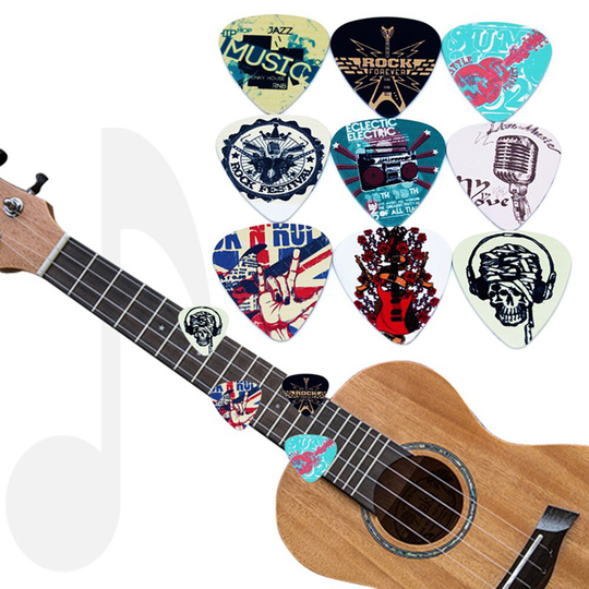 10Pcs Plectrums Mediator Rock Gebaren 0.71Mm Akoestische Gitaar Plectrums Celluloid Granaatscherven
