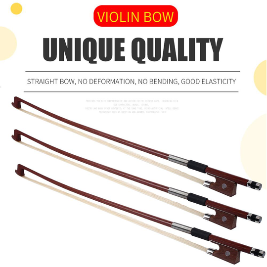 Draagbare 1/4 1/8 Spelen Viool Boog Achthoekige Boog Muziekinstrumenten Praktijk Voor Beginner Viool Accessoires