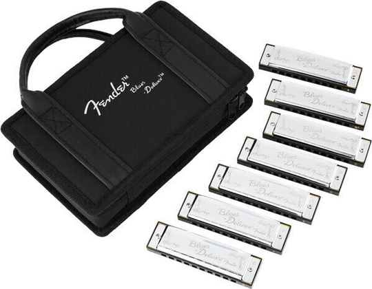 Fender Blues Deluxe 7 Pack Diatonisch Mundharmonika