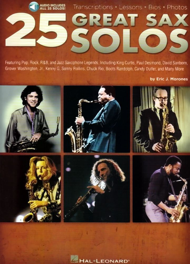 Noten 25 GREAT SAX SOLOS Altsax & Tenorsax incl. playalong / download HL 311315