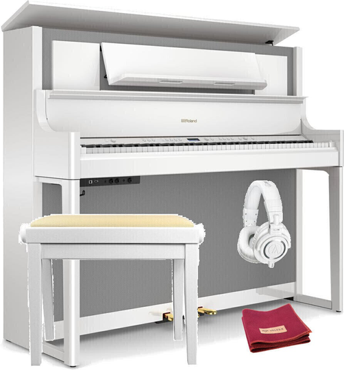Roland LX708 PW SET Polished White Digital Piano
