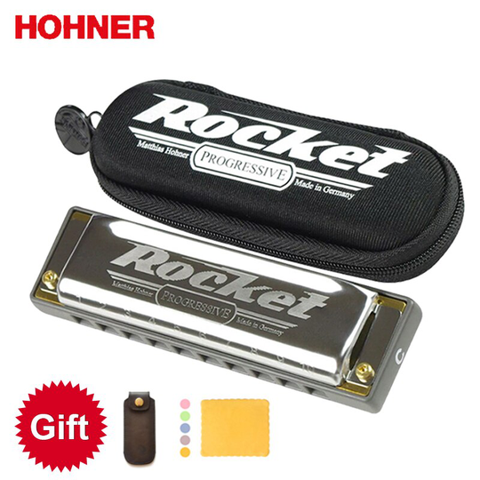 Hohner 10 Gat Rocket Diatonische Harmonica Hars Kam Blues Harp, Sleutel Van C Met