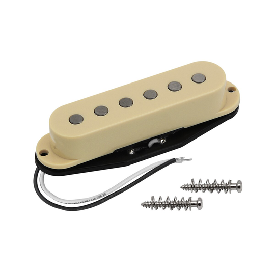 Fleor Vintage Alnico 5 Gitaar Pickup St Platte Pole Single Coil Pickup Geel, nek/Midden/Bridge Pickup Voor Optie