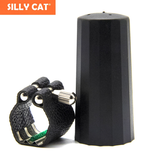 Metalen resonant plaat Rietbinder Bakeliet Mondstuk Ligatuur Bb Klarinet Ligature Clip Alto Tenor Sopraan Sax Jazz stijl