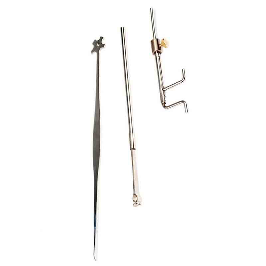 Viool Luthier Gereedschappen Sound Post Gauge Measurer Retriever Clip Set Viool Onderdelen & Accessoires Zilverachtige