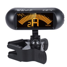 Elektronische Chromatic Viool Tuner Clip-On Digitale Tuner Voor Viool Fiddle Lcd-scherm 360 Graden Draaien