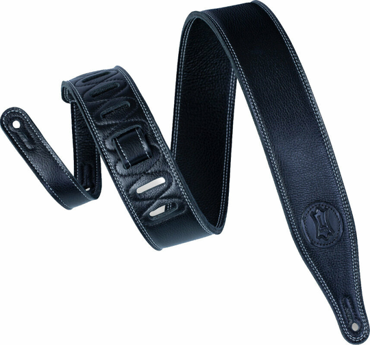Levys M17SS Ledergurte für Gitarren Black