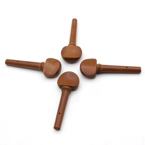 4ST Größe 4/4 Violine Geige Feinabstimmung Peg Set Jujube Holz Holz-Ersatz für Violine 4/4 Größe
