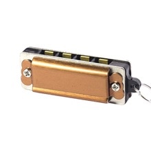 Kleurrijke Mini Harmonica Ketting 8 Tone Harmonica Diatonische 4 hole Harmonica Blues Hanger Ketting Kids Muziekinstrumenten