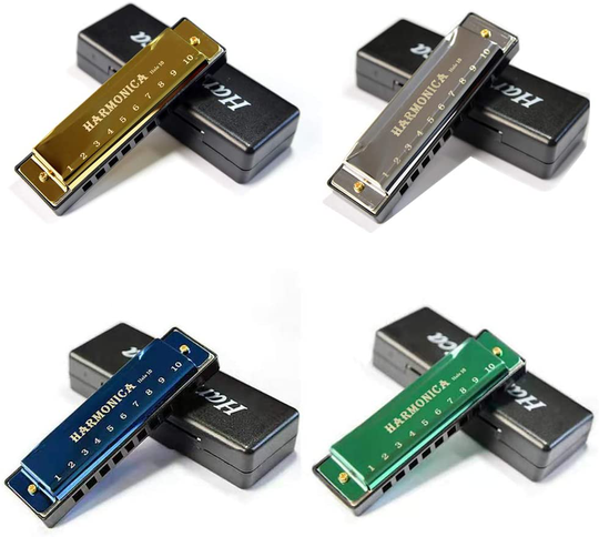 Harmonica 10 Gaten 20 Tunes Mondharmonica Blues Deluxe Harmonica, Sleutel Van C Major Voor Beginner, Volwassenen, kids , Met Case