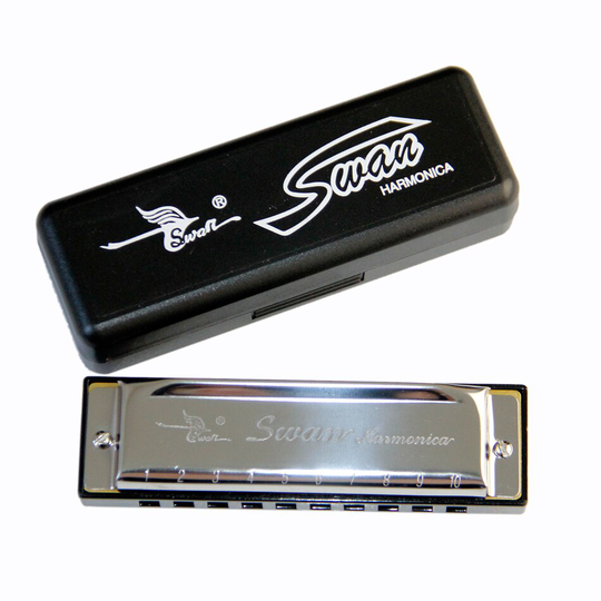 ZWAAN SW1020 C Sleutel Harmonicon/10 Hole Blues Harmonica/Rvs Cover Diatonische Harmonica met 20 Tones