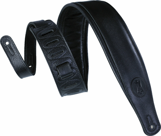 Levys MSSB2 Ledergurte für Gitarren Black
