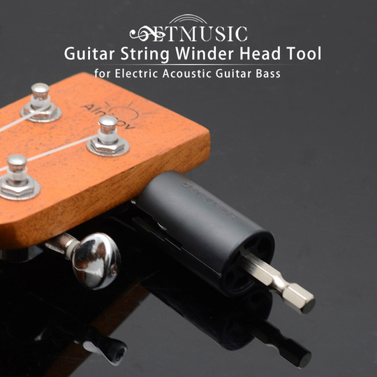 Monteren Elektrische Boor Zeshoekige Guitar String Winder Hoofd Gereedschappen Voor Elektrisch Akoestische Gitaar Bas Onderdelen & Accessoires