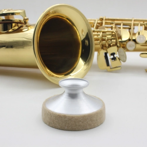 Ton aus Aluminium Endschalldämpfer für Tenor Saxophon Sax Metall Wirbelnetzer leichte