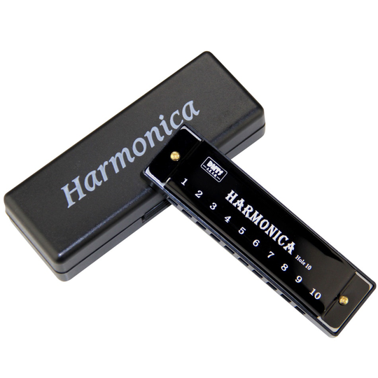 Harmonica Sleutel Van C 10 Gat Diatonische Harmonica C Met Case Voor Beginner Studenten Kids Blues Met Case