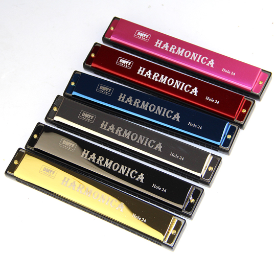 New2020 Verbeterde Versie 24 Gaten Octaaf-Tuned Harmonica, Metalen Harmonica Sleutel Van C Met Case