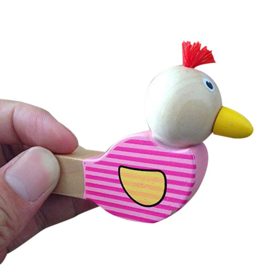 Cartoon Dier Fluitje Baby Houten Muziek Speelgoed Muziekinstrument Vroege Educatief Speelgoed Willekeurige Levering
