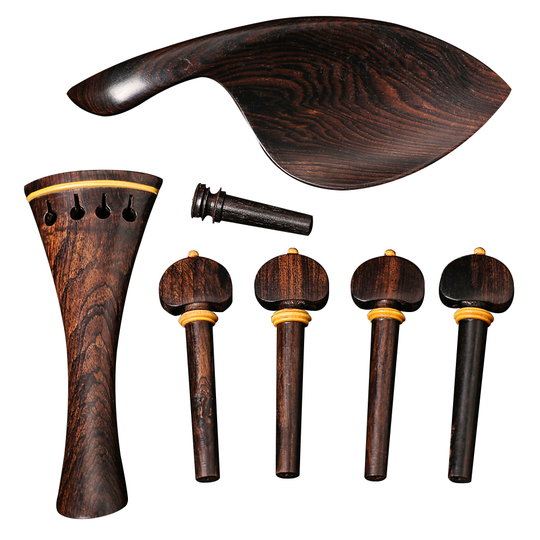 Ebbenhout Viool Pinnen Chin Rest End Pin Tuner Staartstuk Set 4/4 Viool Onderdelen Zeer kostbare