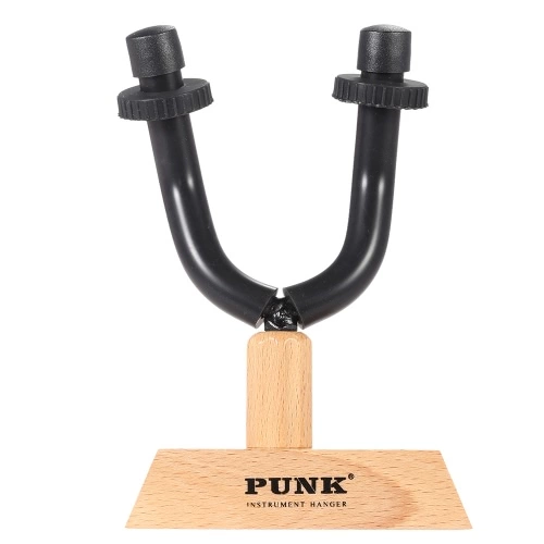 Gitarre Wandhaken Mount Kleiderbügel Metall Rack W / Gummi-Mantel-Werkzeugträger für Gitarre Bass Violine Mandoline Ukulele Instrument leicht zu installieren