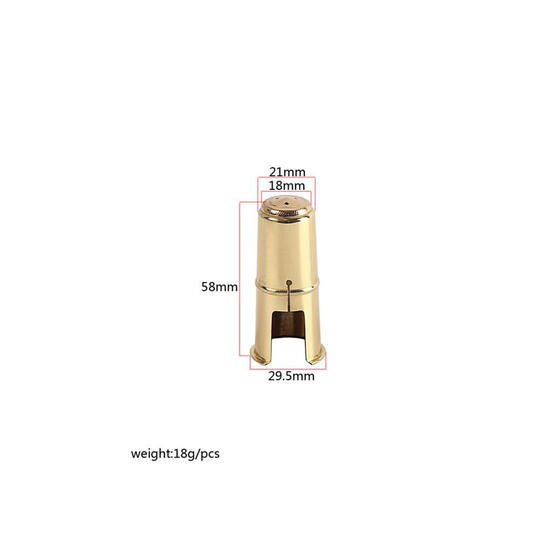 1Pcs B Sopraansaxofoon Cap Bakeliet Fluit Hoofd Metalen Beschermende Cap Hoed Messing Hoed Koper Beschermende Cap