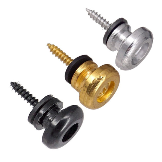 2 Stuks Ronde Kop Guitar Strap Lock End Pinnen Knoppen Voor Elektrische Akoestische Klassieke Gitaar Bas Accessoires