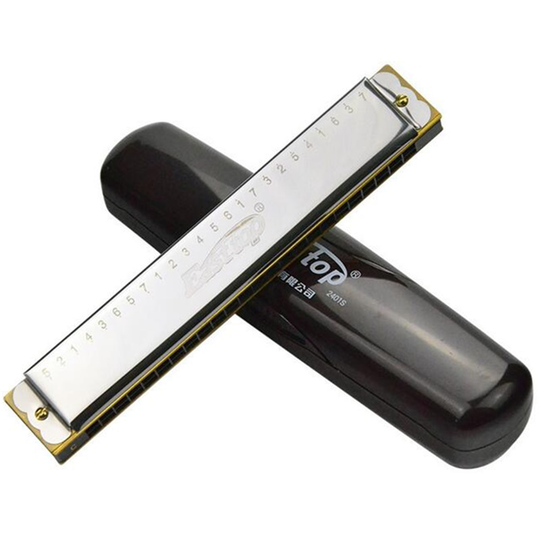 Easttop 24 Hole Tremolo Harmonica C Key Harp Houtblazers Muziekinstrument Gaita Innovatieve Schaal Mond Orgel