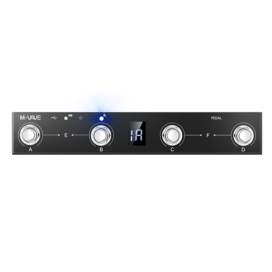 Multifunctionele Draadloze Midi Bluetooth Controller Oplaadbare 4 Knoppen Draagbare Midi Voet Controller Pedaal App Controle